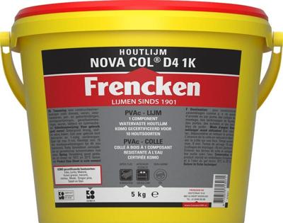 Frencken Nova Col D4 1K Watervaste Houtlijm 5kg