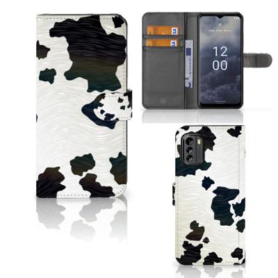 Nokia G60 | Telefoonhoesje | Met pasjeshouder | Koeienvlekken Nokia G60 | Telefoonhoesje | Met pasjeshouder | Koeienvlekken