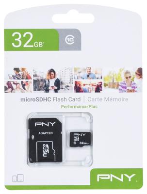 PNY Performance Plus 32 GB MicroSDHC Klasse 10