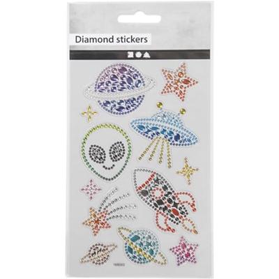 Creativ Company Diamant stickers ruimte, 1 vel