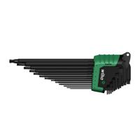 Wiha Stiftsleutelset | in ErgoStar houder | TORX® | kogelkop | 14-delig | chemisch gezwart | in blister - 43847 - 43847 - thumbnail