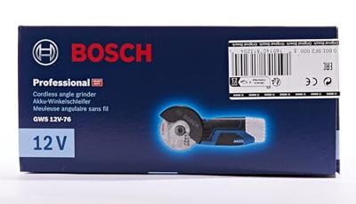 Bosch Blauw GWS 12V-76 Professional | Accu haakse slijper Body | 12v | Zonder Accu En Lader - 06019F2000 - thumbnail