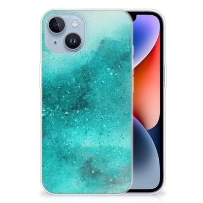 Smartphone hoesje Apple iPhone 14 Painting Blue Smartphone hoesje Apple iPhone 14 Painting Blue