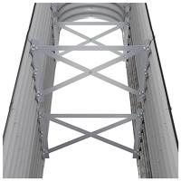 VidaXL Plantenbak 260x40x68 cm gepoedercoat staal antracietkleurig - thumbnail