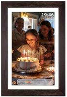 Denver PFF1543DW Digitale WiFi-fotolijst 39.6 cm 15.6 inch Energielabel: D (A - G) 1920 x 1080 Pixel 16 GB Hout (donker) - thumbnail