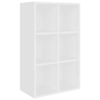 VidaXL Boekenkast/dressoir 66x30x98 cm bewerkt hout wit - thumbnail