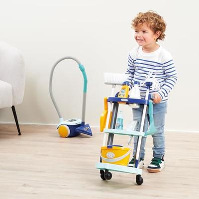 Ecoiffier clean home schoonmaakkar met stofzuiger - thumbnail