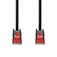 CAT6-kabel | RJ45 Male | RJ45 Male | U/UTP | 1.00 m | Rond | PVC | Zwart - thumbnail