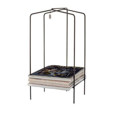 Tijdschriftenhouder Mika zw 50cm Tijdschriftenhouder Mika zw 50cm