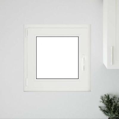 Kelderraam "RISOR" 50x50 cm draai-kiep DIN links antraciet - thumbnail