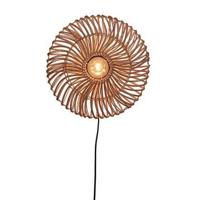 GOOD&MOJO Wandlamp 'Zanzibar' Rotan, 40cm, kleur Naturel - thumbnail