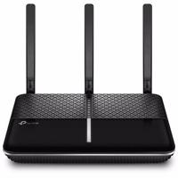 TP-Link Archer C2300 Dual Band draadloze MU-MIMO (Gigabit WiFi-router 1625Mbit/s (5GHz) + 600Mbit/s (2,4 GHz), 4 Gigabit LAN-poorten, 1 USB 3.0-poort, Print/Media/FTP/VPN-server) Zwart - thumbnail