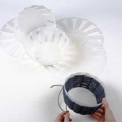 Creativ Company Sjabloon mand weven, h: 8 cm, d 14 cm, transparant, 10 stuk/ 1 doos