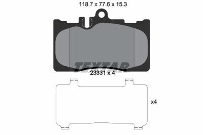 Remblokkenset, schijfrem 2333102