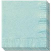 Unique Party 99222 papieren servetten Papier Muntkleur 20 stuk(s) - thumbnail