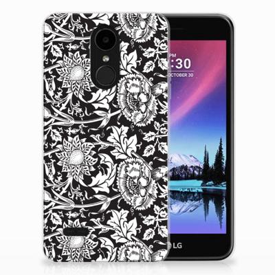 LG K4 (2017) TPU Case Black Flowers LG K4 (2017) TPU Case Black Flowers