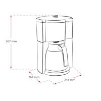 Melitta Look 1025-18 Therm Timer Koffiefilter apparaat Zwart - thumbnail