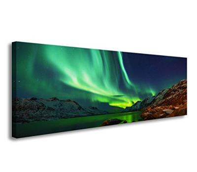 Schilderij Noorderlicht, 120x40 cm