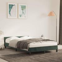 Bedframe zonder matras 120x190 cm fluweel donkergroen - thumbnail