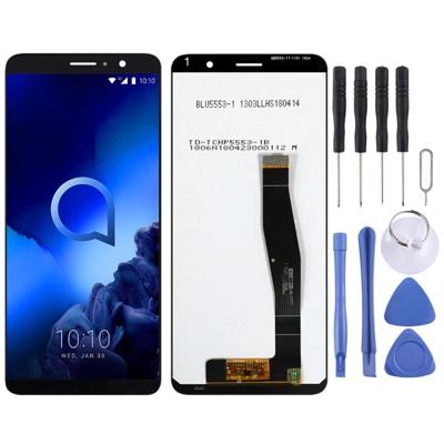 LCD-scherm en digitizer volledige montage voor Alcatel 1x (2019) 5008 (zwart)