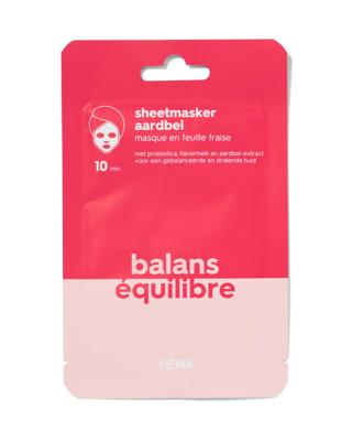 HEMA Sheetmasker balans aardbei