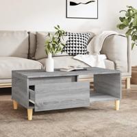Salontafel 90x50x36,5 cm bewerkt hout grijs sonoma - thumbnail