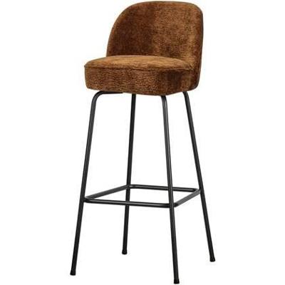 Woood Vogue barkruk H80 chenille middenbruin