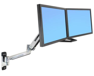 Ergotron 45-383-026 / LX Steh-Sitz-Wandmontage-LC Monitor-wandbeugel Aantal monteerbare displays: 1 Display(s) 116,8 cm (46) Zilver