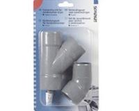 Scanpart PVC y-stuk verbindingsset condensdroger Droger accessoire Grijs - thumbnail