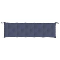 Tuinbankkussens 2 st 180x50x7 cm oxford stof marineblauw - thumbnail