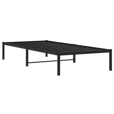 Bedframe metaal zwart 90x190 cm Bedframe metaal zwart 90x190 cm
