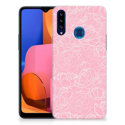 Samsung Galaxy A20s | TPU Case | White Flowers Samsung Galaxy A20s | TPU Case | White Flowers