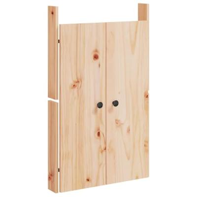 VidaXL Kastdeurtjes voor buitenkeuken 2 st 50x9x82 cm grenenhout