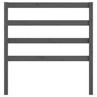 Hoofdbord 95x4x100 cm massief grenenhout grijs - thumbnail