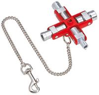 Knipex Universele sleutel voor alle standaard schakelkasten en afsluitsystemen 90 mm - 001106 - thumbnail