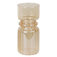 Vaas glas - vaas Amber, klein - vaas goud / oranje - thumbnail