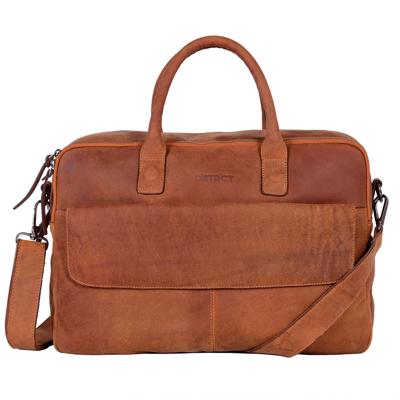 DSTRCT Wall Street Workingbag 17 inch-Cognac