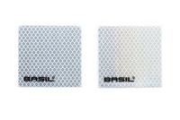 Basil kratklikker - high reflective - 2 stuks - zilver - thumbnail