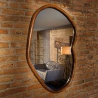 Dutchbone Spiegel 'Ashley' Mangohout, 100 x 73cm - thumbnail