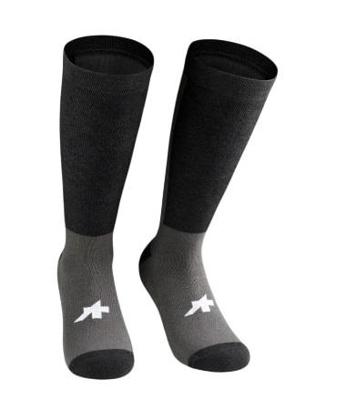 Assos tactica winter P1 fietssokken zwart unisex 0 Assos tactica winter P1 fietssokken zwart unisex 0