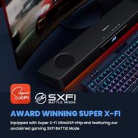Creative Sound Blaster Katana SE Soundbar Zwart Bluetooth, USB - thumbnail