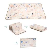 Groot opvouwbaar en omkeerbaar tapijt - LUDI beige - thumbnail