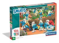 Clementoni Super Color Puzzel Smurfen 104 Stukjes - thumbnail