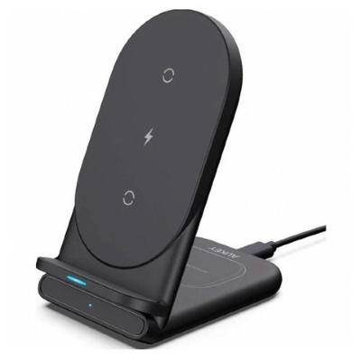 Aukey Aircore 2-in-1 Wireless Charging Stand - zwart