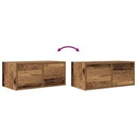 TV-meubel 60x31x25,5 cm bewerkt hout oud houtkleurig - thumbnail