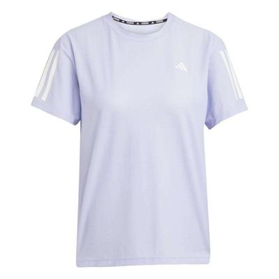 Dames-T-Shirt met Korte Mouwen Adidas Own the Run Lavendel Running Maat XS