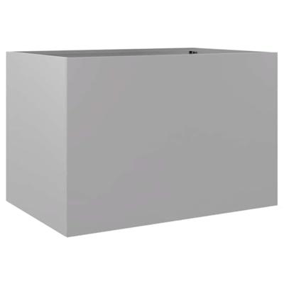 VidaXL Plantenbak 62x47x46 cm gegalvaniseerd staal zilverkleurig