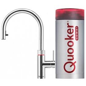 Quooker Flex met COMBI boiler 3-in-1 kokend water kraan chroom