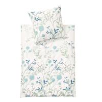 Beddengoedset van fijn bio-flanel, 2-dlg, salie-natuur 80 × 80 + 155 × 220 cm - thumbnail