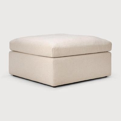 Ethnicraft Hocker 'Mellow' 80 x 80cm, kleur Off White